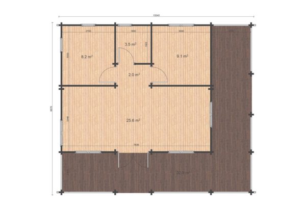 Oskar 887x1004 floor plan