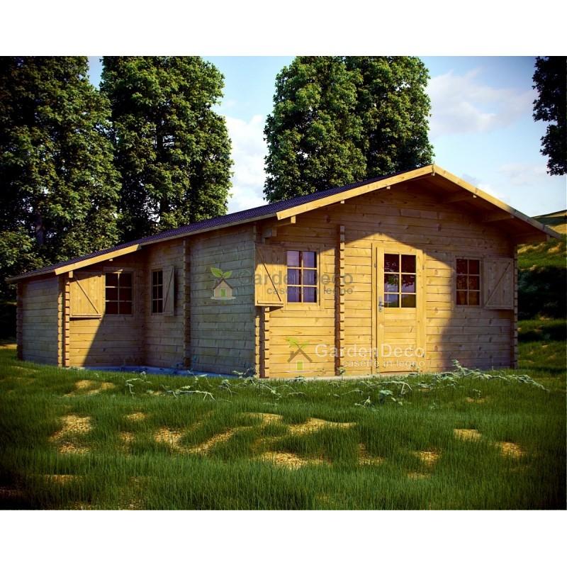 bungalow in legno prefabbricato den 65x78 2